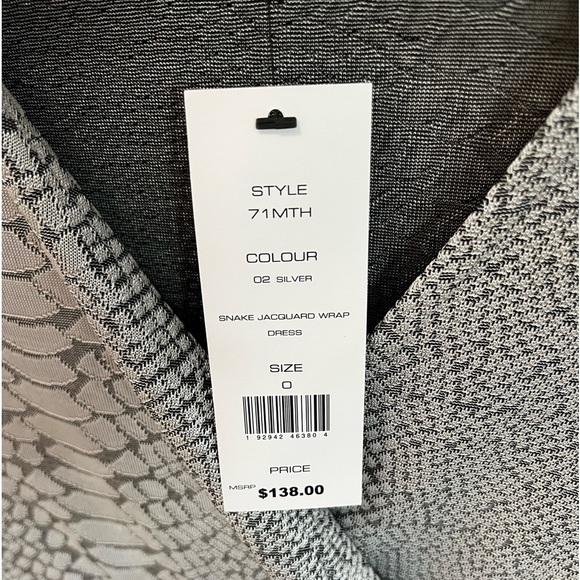 French Connection Long Sleeve Snake Jacquard Dress. - Picture 5 of 11